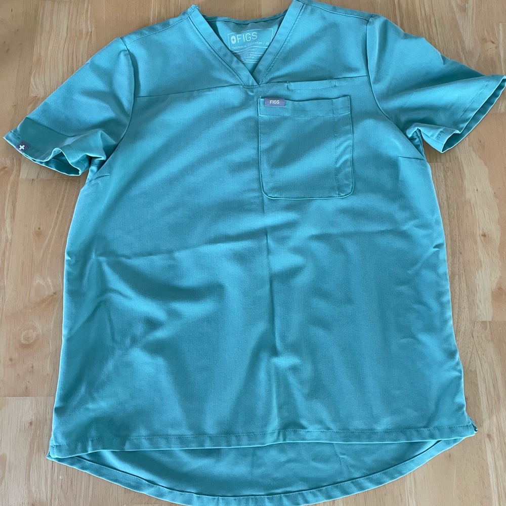 Figs Jade Kaya Classic VNeck Scrub Top Gem